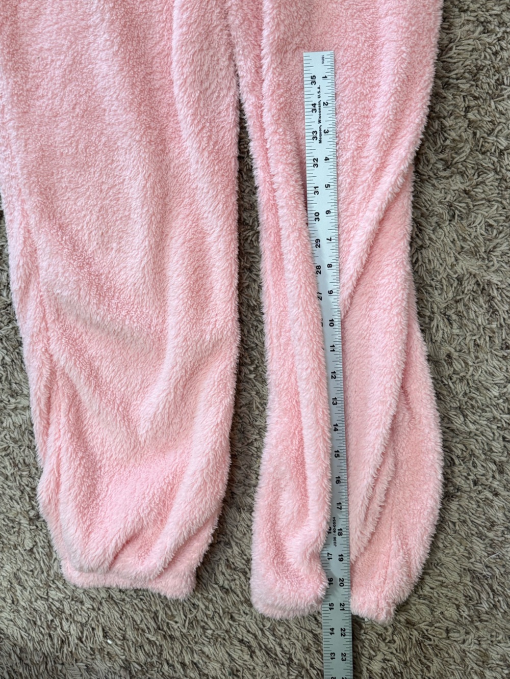Ladies zip up teddy bear Plush Hooded One-Piece loungewear - bubble gum Pink(xxl - Picture 3 of 14
